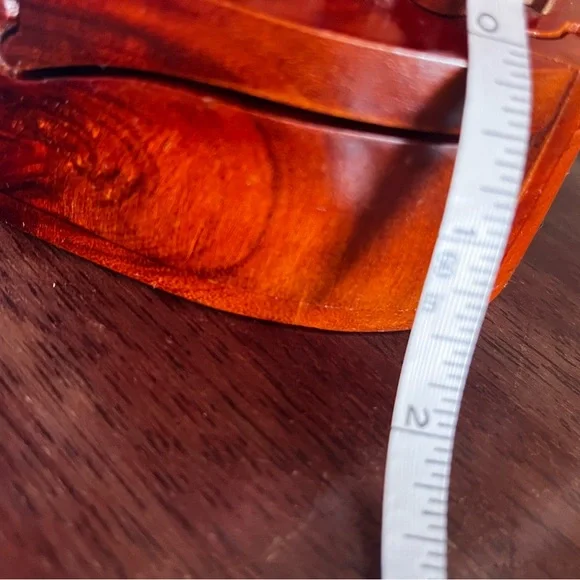 Artisanal wood, heart shape, carved flowers four piece box - Picture 10 of 11